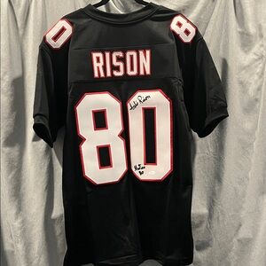 Autographed Andre Rison Atlanta Jersey with JSA authentication